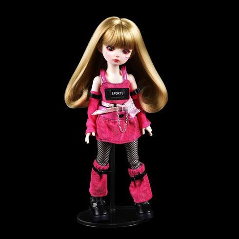 UCanaan 5 Pcs Doll Stand Display Holder for Dolls Transparent Model Support Frame Prop Up Girl Dolls Suitable for 11''-18'' Inch 1/6 1/4 Dolls Accessories doll stands doll display case