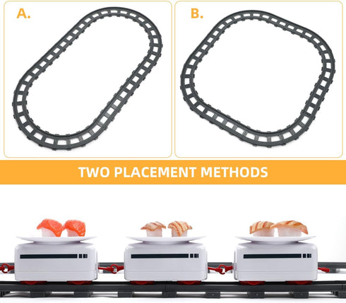Playset, Toys: Plastic for Dining Table, Interactive Rotating Railway Electric Track for Under Christmas Tree - Perfect