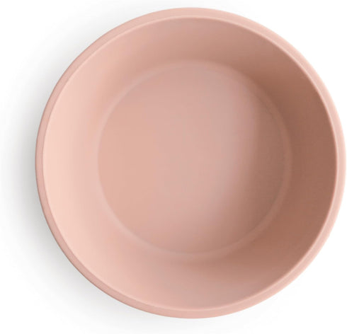 mushie Silicone Suction Bowl, BPA-Free Non-Slip Design (Blush)