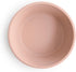 mushie Silicone Suction Bowl, BPA-Free Non-Slip Design (Blush)