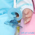 JC Toys | Blue Bear Onesie | Baby Doll Outfit + Hat + Pacifier | Ages 2+ | Fits Dolls 12"- 14"