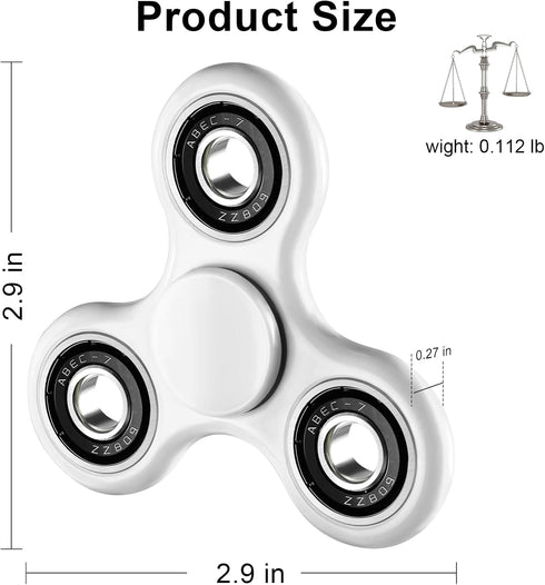 1Pcs WELLVO Fidget Spinner for Kids Adults, Sensory Fidgets Toys for Anxiety Stress Relief, Mini Cool Fidget Toy