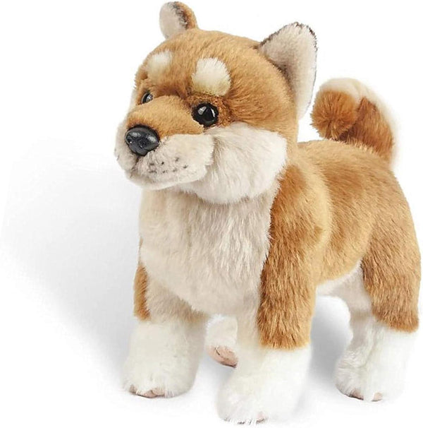 Shiba Inu Plush Corgi Pillow, Cute Dog Doll Stuffed Animal Plush Toy, 12 Inches (Brown)