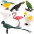 10 Pcs Simulated Bird Animals Parrot Model Figure Toys, Realistic Flamingo Birds Figurine Collection, Educational