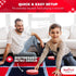 SWOOC Games 2-in-1 Vintage Giant Checkers & Tic Tac Toe Game with Mat, 100% Machine-Washable Canvas