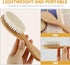 Set GARVALON Hair Brush Natural Wool Brush Wooden Comb for Curly Hair for Newborns for Shower Travel