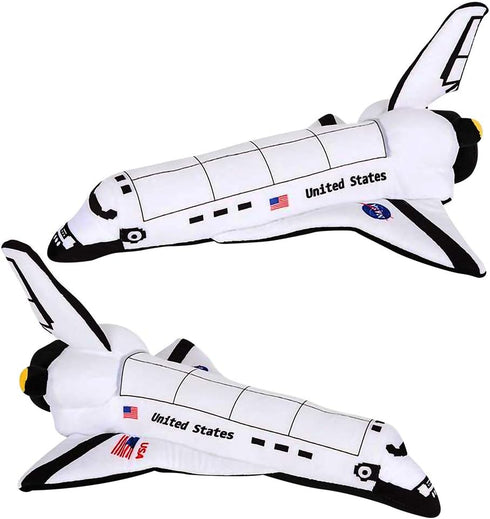 ArtCreativity Stuffed Space Shuttle - 14" Soft Cuddly Astronaut Toy for Kids, Birthday Gift, Easter Basket Stuffer