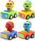 1 1-3, Set, 1 2 12-18 Pbooo Toys for Year Old Boy, Press and Go Car Toys for Toddlers Push and Go Animal Toy Cars