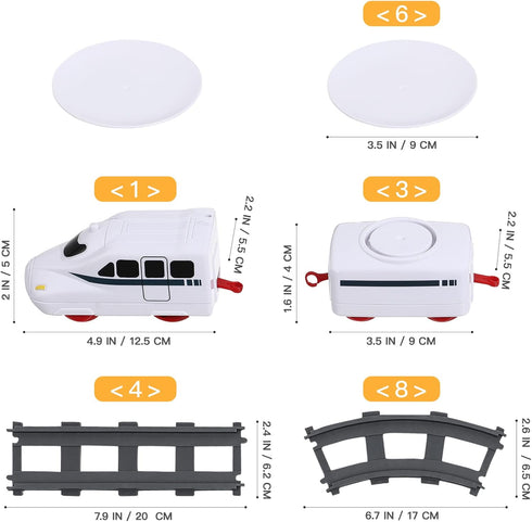 Set TOYANDONA Sushi Train Rotating Table Food Train Battery Powered Electric Train Toy Under Christmas Tree Train Track