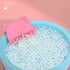 HUAYINGMEI Comb3pcs Baby Bath Brush, Baby Cradle Cap Brush, Silicone Massage Brush, Baby Comb, Children's (Pink)
