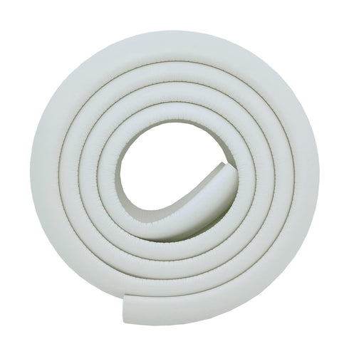M2cbridge L Shape Extra Thick Furniture Table Edge Protectors Foam Baby Safety Bumper Guard 6.5 Ft Off White