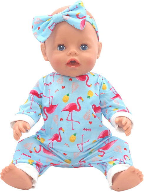 FADALEA 14-18 inch 5-Packs 14-18 inch Doll Clothes and Accessories with Headband for Doll (Not Include Doll)