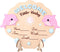 Penitue Baby Announcement Sign, 7.2x5.91x0.12in/18.3x15x0.3cm Cute Hello World Wooden Newborn Welcome Name Sign
