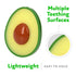 Nuby 100% Silicone Fruit Teether for 3M+, Designs Vary, Multi-Color
