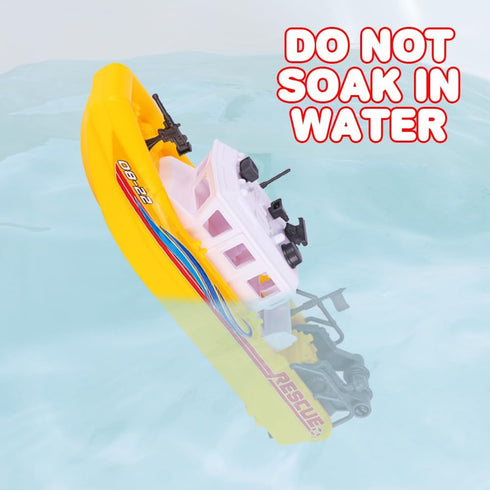 ArtCreativity Aquatic Rescue Vessel, Battery Operated Toy Boat for Kids, Floats in Water, Floating Bathtub and Pool Toy
