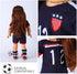 18-inch Girl Doll Clothes Accessories - Team USA 6 Piece Soccer Uniform with Headband, Shirt, Shorts, Socks