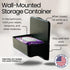 2 Pack Wipe Holder for Bathroom Adhesive Wall Mount Organizer Bathroom Shelf & Baby Wipes Dispenser Black
