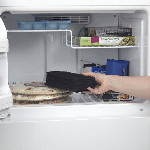 Portable Black Breastmilk Cooler - FlexiFreeze Pocketbook