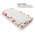 Boho Retro Poppy Flowers Changing Pad Covers, 32''x16'' Red Poppy Floral for Boy Girl, Soft Breathable Sheets