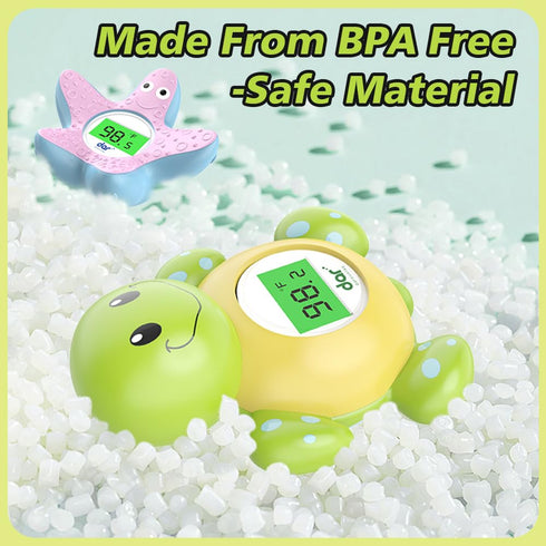 Baby Bath Thermometer, Digital Water Temperature Thermometer with 3 Color Backlit, Safety Bath Tube Toy
