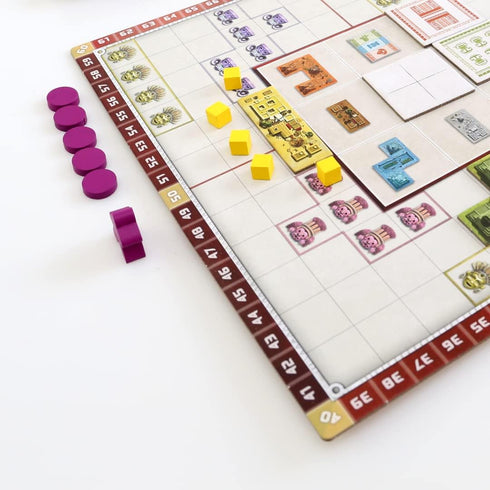 GTS Distribution BUCANEIROS Founders of Teotihuacan Board Game, Tile Laying Ancient City Building, Ages 14+, 1-4