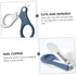 Set ORFOFE Nail Clippers Fingernail Scissors with Ergonomic Handle Portable Grooming Kit for Includes Nail File