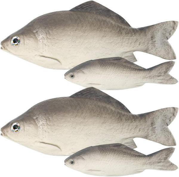 BigOtters 4PCS Fake Fish, Realistic Artificial Sea Fish Playset Model Food Display for Kids Kitchen Decor
