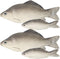 BigOtters 4PCS Fake Fish, Realistic Artificial Sea Fish Playset Model Food Display for Kids Kitchen Decor