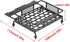 VGEBY RC Roof Rack Black Steel Luggage Tray for 1/10 RC Crawler Car and Truck Roof Rack