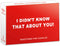 I didn't know that about you! I Didnt Know That About You! Couples Conversation Cards 100 Questions for