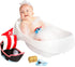 5 Manhattan Toy Neoprene Pirate Ship Piece Floating Spill n Fill Bath Toy with Quick Dry Sponges and Squirt Toy