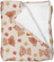 Selgkds Cute Bears Orange Fall Leaves Baby Blankets for Girl Boy Pastel Bear