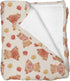 Selgkds Cute Bears Orange Fall Leaves Baby Blankets for Girl Boy Pastel Bear