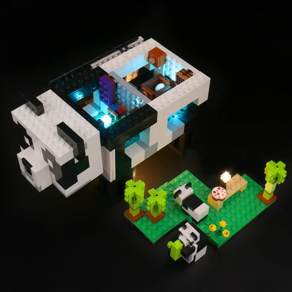 VONADO LED Light Kit for Lego Minecraft The Panda Haven 21245, DIY Lighting Compatible with Minecraft Panda Lego (No