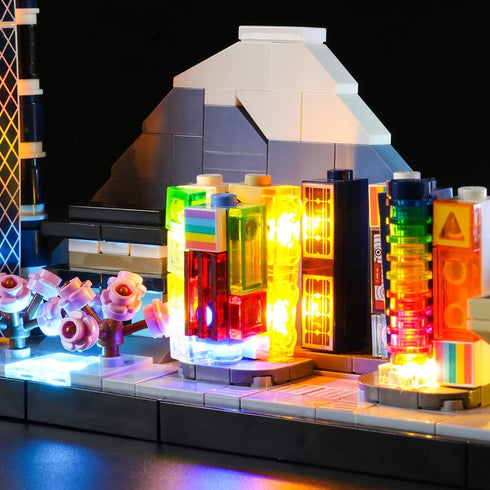 LIGHTAILING Light Set for Architecture Tokyo Building Blocks Model, LED Light Kit Compatible with Lego