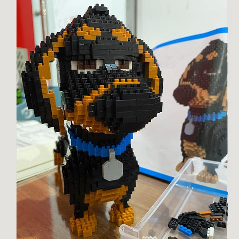 Ulanlan Adult Building Sets, Dog Animal Building Toy, Micro Brick Building Block Dog Model to Build, Best Gift for Dog