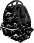 Backpack Backpacks Black And White Dinosaur Skeleton Diaper Bag Travel Large Capacity Multi-Function Zipper Casual