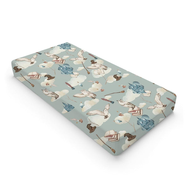 Watercolor Owl Baby Changing Pad Cover 32''x16'' for Boy Girl, Unisex Fitted Diaper Change Table Sheets, Soft