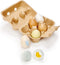 Tender Leaf Toys - Wooden Eggs - 6 Pieces Pretend Food Play