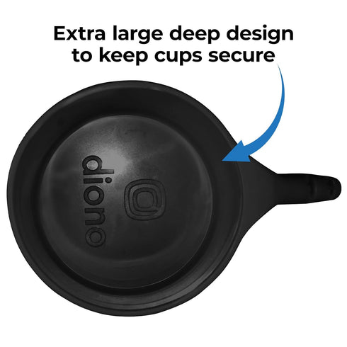 Pack 3 Diono XL Car Seat Cup Holders for Radian and Everett Car Seats, of Cup Holders, Black