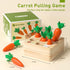 Montessori Toys for Babies, Educational Carrot Vegetable Harvest Toy, Splicing Building Blocks for Toddlers Learning