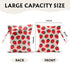 CSHVJ 12x10 Inch, Summer Strawberry Wet Bags Waterproof Travel Laundry Bags, Washable Reusable Wet Dry Bag for Swimsuit