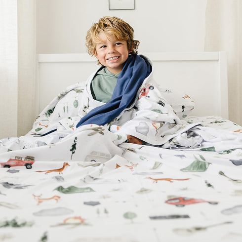 Cozy 50x50" Pobibaby Stretchy Quilt for Infants and Toddlers - Explore Design