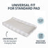 Cozy Gray & White Buffalo Check Changing Pad Cover - NoJo