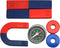 EUDAX Physics Science Magnets Kit for Education, Includes Bar/Ring/Horseshoe/Compass Magnets