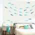 Fish Wall Decals, Ocean & Kids Peel & Stick Removable Wall Stickers for Nursery Room Decor