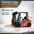 1:22 Liberty Imports Toy Forklift Truck with Pallet & Cargo - Scale Friction Powered Wheels & Manual Lifting Control