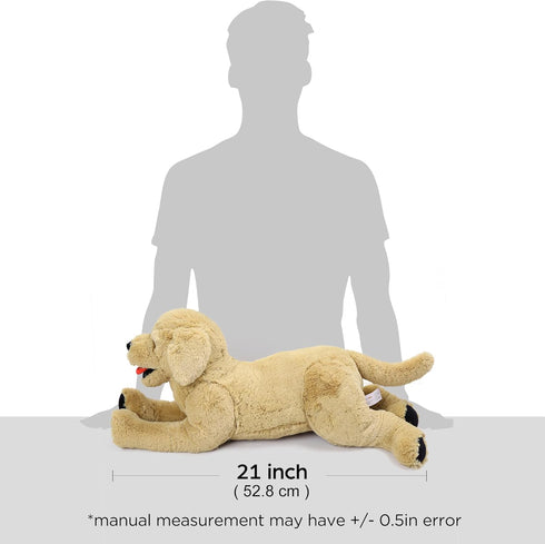 LotFancy 21" Dog Stuffed Animals, Soft Cuddly Golden Retriever Plush Toy, Large Puppy Gift for Kids and Pets