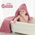 2 Pack, 100% 32x32 Inches, Unnivoll Hooded Baby Towels for Newborn - Muslin Cotton, Baby Bath Towels with Hood, Soft