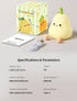 3 Dimmable Pear Night Light for Kids, Nursery Night Lights, Bedside Touch Lamp, Cute Silicone Nightlight for Baby
